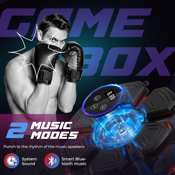 Smart Music Boxing Machine w/ Gloves โ Interactive LED Trainer - Picture 5 of 11